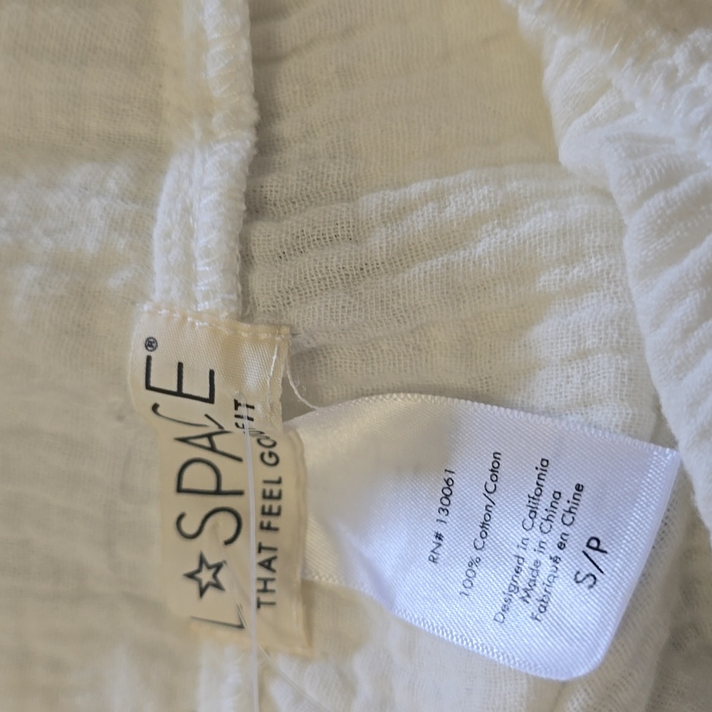 L*Space Elegant White Maxi Dress Sz Sm Nwt - Picture 8 of 8